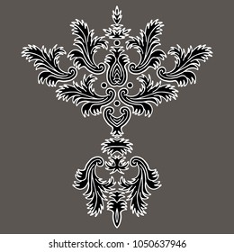Ornamental floral luxury element for design in vintage stile. Background for wallpapers, fabrics. Vector texture.