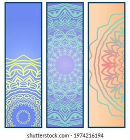 ornamental floral mandala. Original design with geometric background. Vector card template. Design for Ramadan holiday, New year greeting, beauty spa salon, wedding, save the date