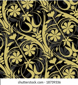 Ornamental Floral Pattern Background