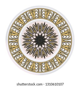 Ornamental Floral Pattern. Hand Draw Mandala. Decorative Elements. Vector Illustration. Anti-Stress Therapy Pattern. Oriental Pattern. Indian, Moroccan, Mystic, Ottoman Motifs.