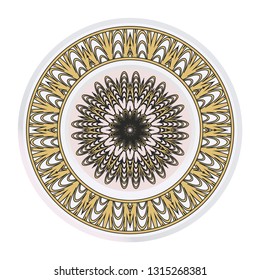 Ornamental Floral Pattern. Hand Draw Mandala. Decorative Elements. Vector Illustration. Anti-Stress Therapy Pattern. Oriental Pattern. Indian, Moroccan, Mystic, Ottoman Motifs.