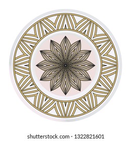Ornamental Floral Pattern. Hand Draw Mandala. Decorative Elements. Vector Illustration. Anti-Stress Therapy Pattern. Oriental Pattern. Indian, Moroccan, Mystic, Ottoman Motifs.
