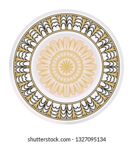 Ornamental Floral Pattern. Hand Draw Mandala. Decorative Elements. Vector Illustration. Anti-Stress Therapy Pattern. Oriental Pattern. Indian, Moroccan, Mystic, Ottoman Motifs.