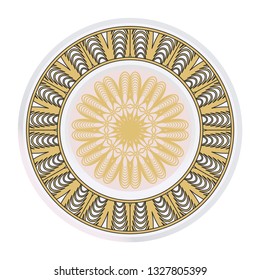 Ornamental Floral Pattern. Hand Draw Mandala. Decorative Elements. Vector Illustration. Anti-Stress Therapy Pattern. Oriental Pattern. Indian, Moroccan, Mystic, Ottoman Motifs.