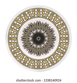 Ornamental Floral Pattern. Hand Draw Mandala. Decorative Elements. Vector Illustration. Anti-Stress Therapy Pattern. Oriental Pattern. Indian, Moroccan, Mystic, Ottoman Motifs.