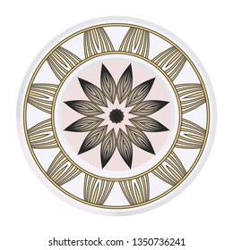 Ornamental Floral Pattern. Hand Draw Mandala. Decorative Elements. Vector Illustration. Anti-Stress Therapy Pattern. Oriental Pattern. Indian, Moroccan, Mystic, Ottoman Motifs.