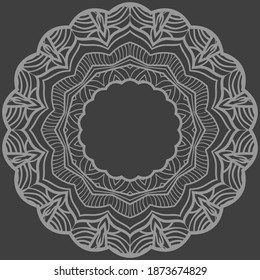 Ornamental Floral Pattern. Hand Draw Mandala. Decorative Elements. Illustration. Anti-Stress Therapy Pattern. Oriental Pattern. Indian, Moroccan, Mystic, Ottoman Motifs.