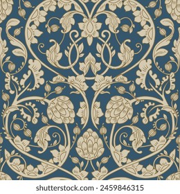 Ornamental floral pattern. Retro background.