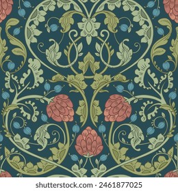 Ornamental floral pattern. Retro background.