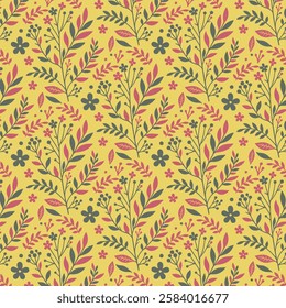 ornamental floral pattern seamless digital artwork for textile home decor and print design