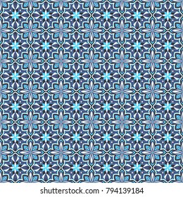 Ornamental floral pattern. Template for design. Vector illustration