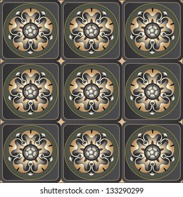 Ornamental Floral pattern. Vector abstract background.