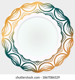 ornamental floral rosette - mandala backround. Vector illustration