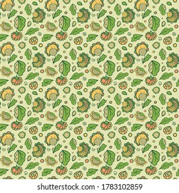 Patrón Ornamental Floral Seamless para Diseño. Patrón de incandescencia de colores dibujados a mano con flores, hojas y decoraciones para tarjeta, baranda, boda, vacaciones, cumpleaños, web, impresión, textil.