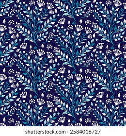 ornamental floral seamless pattern for fabric textile digital artwork and wallpaper textures