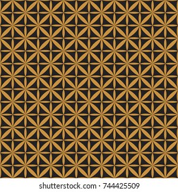 Ornamental floral tiles seamless vector pattern. Abstract geometric background.