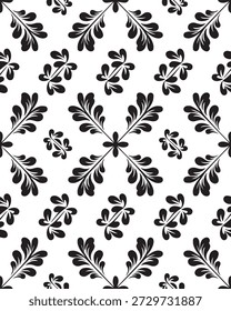Fondo de Vector floral ornamental con enredaderas y delicado arte de la hoja