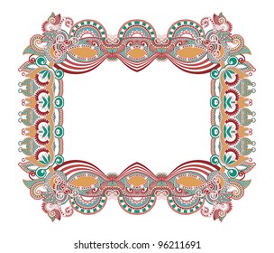 ornamental floral vintage frame design