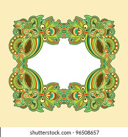 ornamental floral vintage frame design