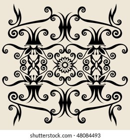 ornamental flourish design element