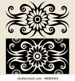 ornamental flourish design elements