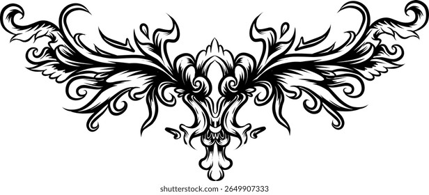 Diseño ornamental del Vector del elemento del florecimiento
