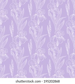 Ornamental flower background. Seamless pattern for your design wallpapers, pattern fills, web page backgrounds, surface textures.