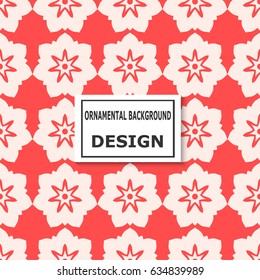 Ornamental flower colored background. Template for design