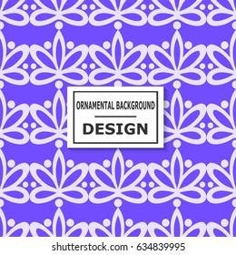 Ornamental flower colored background. Template for design