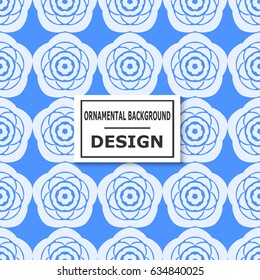 Ornamental flower colored background. Template for design