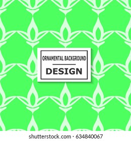 Ornamental flower colored background. Template for design