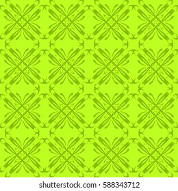 Ornamental flower design. Modern seamless geometry pattern. Vector illustration. For the interior design, printing, web and textile design.