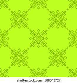 Ornamental flower design. Modern seamless geometry pattern. Vector illustration. For the interior design, printing, web and textile design.