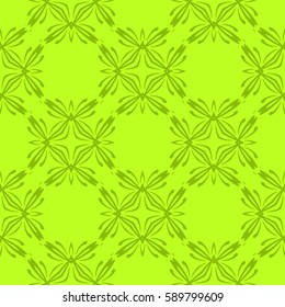 Ornamental flower design. Modern seamless geometry pattern. Vector illustration. For the interior design, printing, web and textile design.