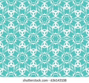 Ornamental flower design. Modern seamless geometry pattern. Vector illustration. For the interior, printing, textile