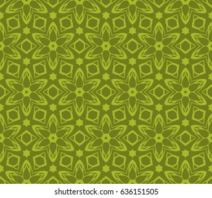Ornamental flower design. Modern seamless geometry pattern. Vector illustration. For the interior, printing, textile