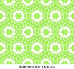 Ornamental flower design. Modern seamless geometry pattern. Vector illustration.