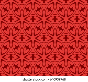 Ornamental flower design. Modern seamless geometry pattern. Vector illustration.