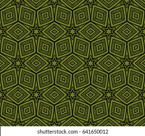 Ornamental flower design. Modern seamless geometry pattern. Vector illustration.