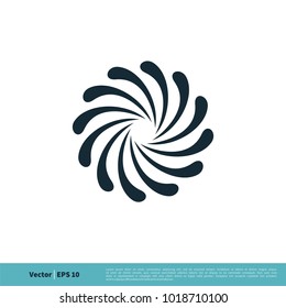 Ornamental Flower Icon Vector Logo Template Illustration Design. Vector EPS 10.