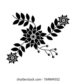 ornamental flower print icon image 