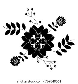 ornamental flower print icon image 