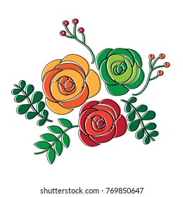 ornamental flower print icon image 