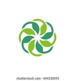 Ornamental Flower Vector Logo Template Illustration Design. Vector EPS 10.
