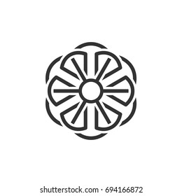 Ornamental Flower Vector Logo Template Illustration Design. Vector EPS 10.