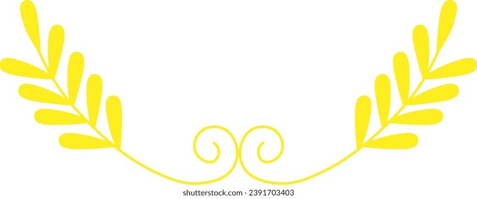 Ornamental Flower Vines Text Divider