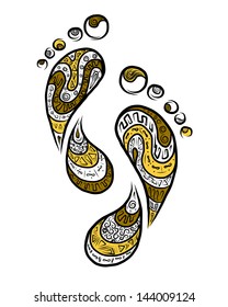 Ornamental footprint for your design