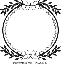 Ornamental frame floral pattern, for various shape of cards, posters, banners. Vector