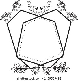 Ornamental frame floral pattern, for various shape of cards, posters, banners. Vector