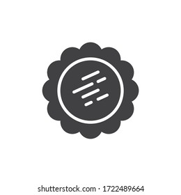 Ornamental frame mirror vector icon. filled flat sign for mobile concept and web design. Make-up Mirror with reflection glyph icon. Symbol, logo illustration. Vector graphics